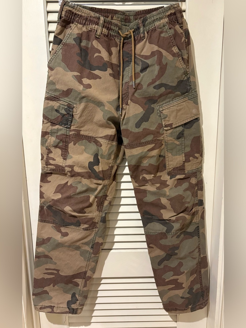 American Eagle Men’s Camo Cargo Pants - Brown/Green